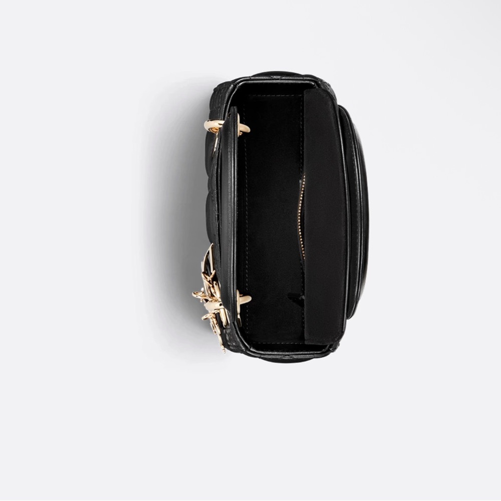 Dior Black and Gold Mini Bag with Quilted Design - Picture 4 of 5
